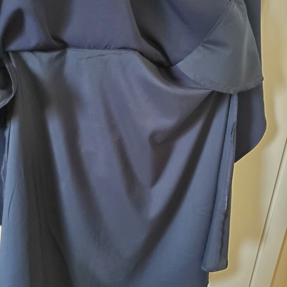 NEW Anthropologie Navy Blue One Shoulder Bow Gal Meets Glam Cocktail Dress 4 P - Picture 8 of 10